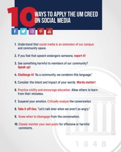 10 Ways to Apply the UM Creed on Social Media